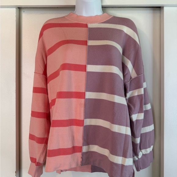 Colorblock Striped Sweater, EUC - Picture 1 of 6